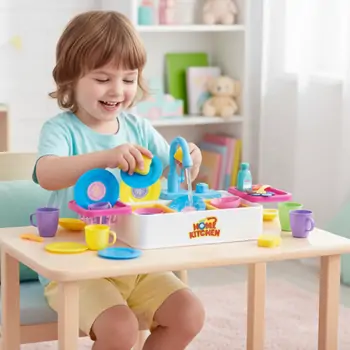 Play House Kitchen Sink Set - საბავშვო სამზარეულოს ფუნქციური ნიჟარა, 2 image