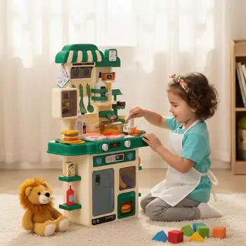 Home Kitchen With Spray Green - სათამაშო სამზარეულო