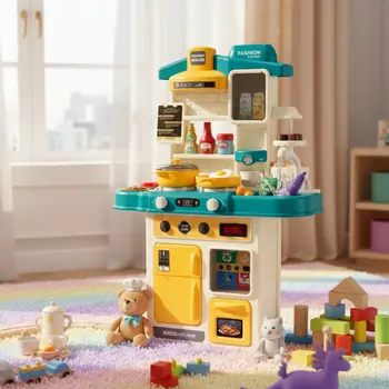 Home Kitchen With Spray Blue - სათამაშო სამზარეულო, 3 image