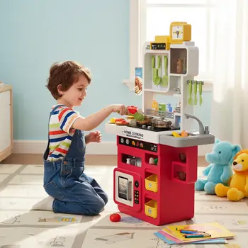 Home Kitchen Set With Spray - სათამაშო სამზარეულო, 2 image