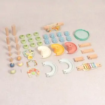 Tooky Toy Ball Drop Track Set  - ხის განსავითარებელი სათამაშო, 7 image
