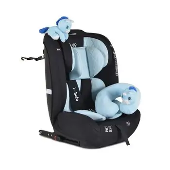 Moni Car Seat iSafe 76-150cm Blue მანქანის სავარძელი (ქარსითი)