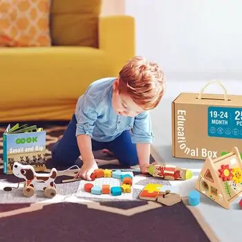 Tooky Toy Montessori Educational Box - განსავითარებელი სათამაშო, 4 image