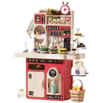 Funny Kitchen With Spray Pink - სათამაშო სამზარეულო, 3 image