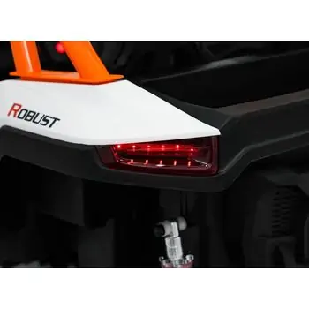 Racing Road Car White - ელექტრო მანქანა კაუჩუკის საბურავებით, 9 image