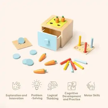 Tooky Toy Educational Play Box - განსავითარებელი სათამაშო, 11 image