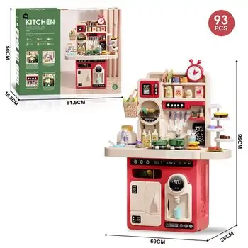 Funny Kitchen With Spray Pink - სათამაშო სამზარეულო, 9 image