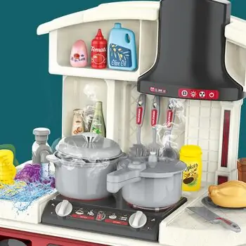 Kitchen Set With Light And Spray - სათამაშო სამზარეულო, 3 image