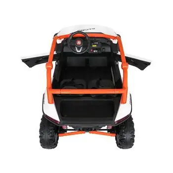 Racing Road Car White - ელექტრო მანქანა კაუჩუკის საბურავებით, 5 image