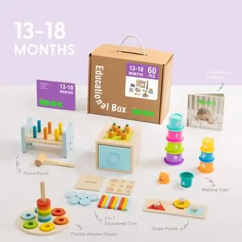 Tooky Toy Educational Play Box - განსავითარებელი სათამაშო, 3 image