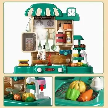 Home Kitchen With Spray Green - სათამაშო სამზარეულო, 5 image