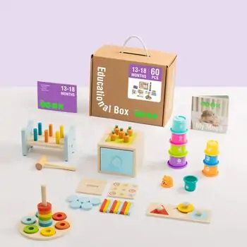 Tooky Toy Educational Play Box - განსავითარებელი სათამაშო, 2 image