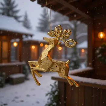 Gold Deer Hanging Decoration - ნაძვის ხის სათამაშო