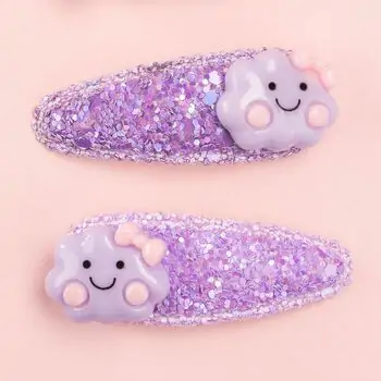 Bubbles Two Hair Clips Purple Cloud - საბავშვო თმის აქსესუარი