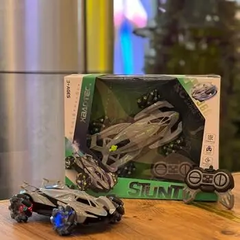 RC Stunt Car With Light Grey - სათამაშო დისტანციური მანქანა განათებით, 3 image