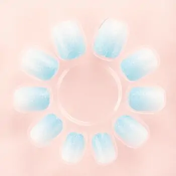 Press-on nails set Sky Blue - საბავშვო დასაკრავი ფრჩხილები