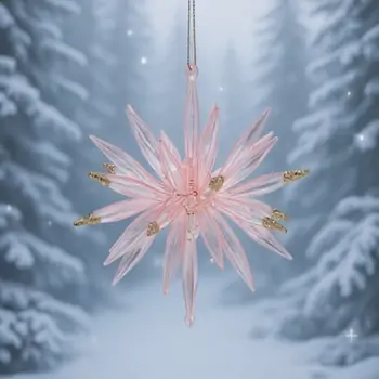 Glow In Dark Starburst Hanging Decoration - ნაძვის ხის სათამაშო