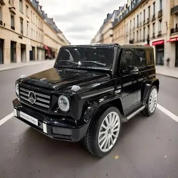 Mercedes-Benz G500 Car Black - ელექტრო მანქანა კაუჩუკის საბურავებით