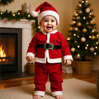 Mr.Santa Claus 2 In 1 Set - საბავშვო სანტა კლაუსის ფორმა