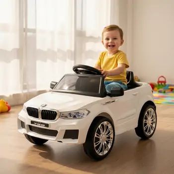 BMW Car White - ელექტრო მანქანა
