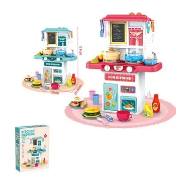 Multifunctional Electric Spray 2 in 1 Kitchen Set Pink - ფუნქციური სათამაშო სამზარეულო აქსესუარებით, 3 image