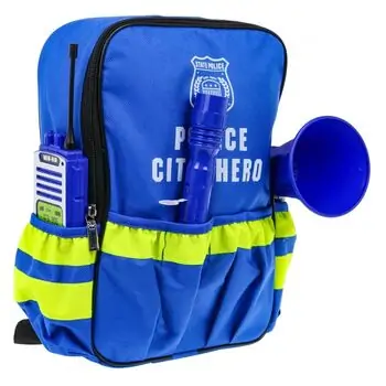 Police Accessories Backpack - სათამაშო პოლიციის ჩანთა აქსესუარებით, 2 image