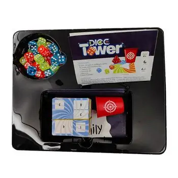 Dices Tower Stacking Toy - ინტერაქტიული სამაგიდო თამაში, 5 image