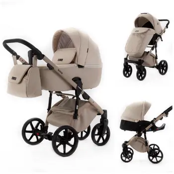 Adamex Nola Natura 3 in 1 Stroller Vanilla - საბავშვო ეტლის კომპლექტი, 2 image
