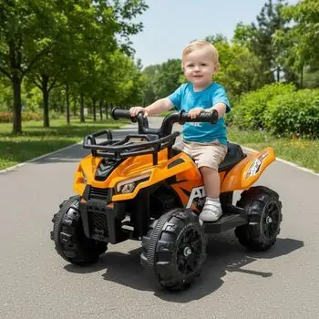 Electric Ride On Car Orange - ელექტრო კვადროციკლი