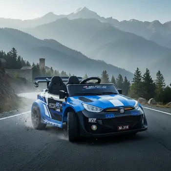 Sports Electric Car Blue - ელექტრო მანქანა, 2 image