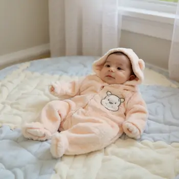 Fluffy Winnie-the-Pooh Romper - საბავშვო ფუმფულა რომპერი, 2 image