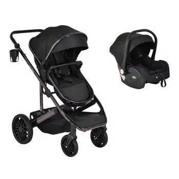 Moni 3 In 1 Set All road Black - საბავშვო ტრანსფორმერი ეტლის კომპლექტი
