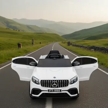 Mercedes Benz White - ელექტრო მანქანა კაუჩუკის საბურავებით