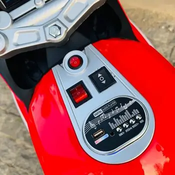 Electric Sport Moto Red With Light Wheels - ელექტრო მოტოციკლი, 6 image
