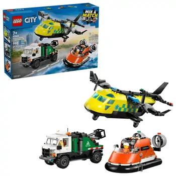 Lego minifigures 60505 Airplane, Service Truck & Hovercraft Remix