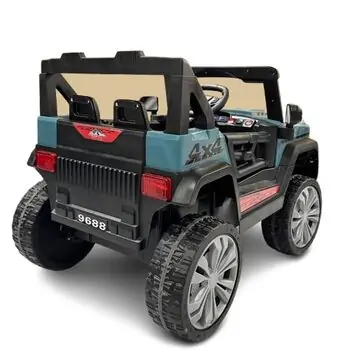 Mercedes Off-Road Car Blue - ელექტრო მანქანა კაუჩუკის საბურავებით, 4 image