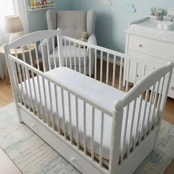 Yuar Baby Fitted Bedsheet 60x120x20cm Grey Point - ახალშობილის საწოლის ზეწარი, 2 image