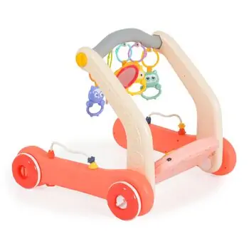 Moni Toys 2 in 1 push walker and play mat Pink piano HE0637 - საბავშვო ვოლქერი/განსავითარებელი ხალიჩა, 3 image