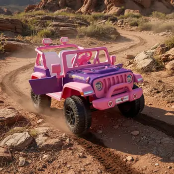 Electric Jeep Barbie Pink-ელექტრო ბარბის მანქანა