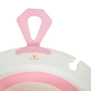 Cangaroo Foldable bathtub with digital thermometer Terra pink - ჩვილის დასაკეცი აბაზანა, 7 image