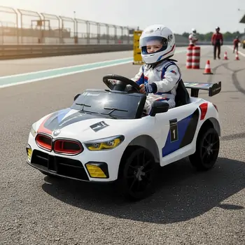 BMW Sport Car White  ელექტრო მანქანა