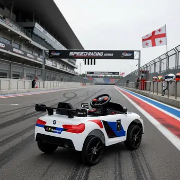 BMW Sport Car White  ელექტრო მანქანა, 3 image