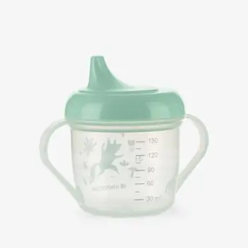 Kikkaboo PP cup with spout 150ml Forest Party Mint - საბავშვო ჭიქა, 2 image