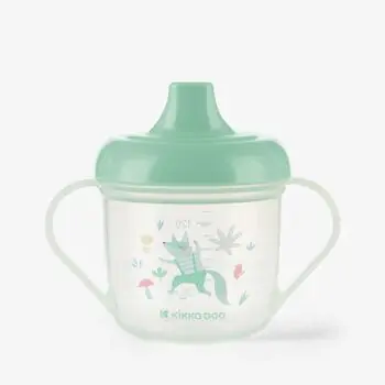 Kikkaboo PP cup with spout 150ml Forest Party Mint - საბავშვო ჭიქა