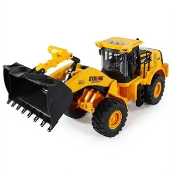 Friction Excavator Toy with Lights and Sound - სათამაშო ექსკავატორი განათებით და ხმოვანი ფუნქციით, 4 image