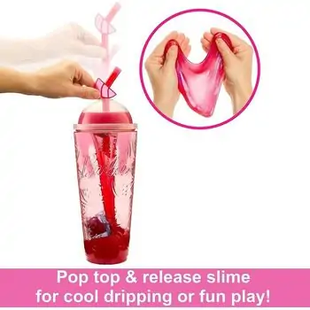 Barbie Pop Reveal Doll Red Slime-თოჯინა წითელი სლაიმით, 5 image