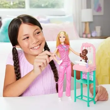 Barbie  Doctor Playset - ბარბი ბავშვთა ექიმის ნაკრები, 4 image