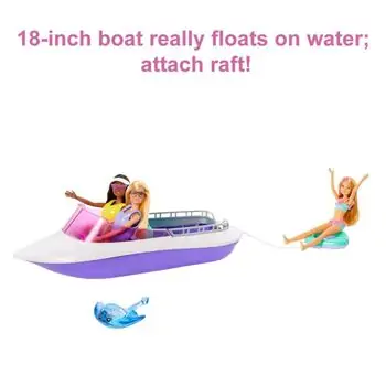 Barbie Mermaid Power Dolls & Boat Playset ბარბის თოჯინები კატერით და აქსესუარებით, 6 image
