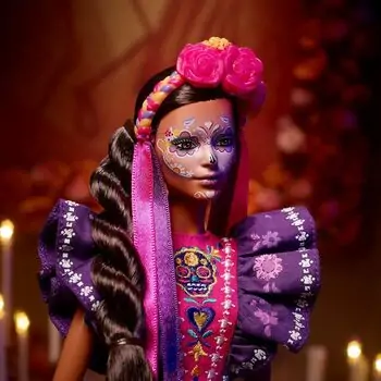 Barbie HBY09 2022 Día De Muertos Doll - სათამაშო ბარბის თოჯინა, 9 image