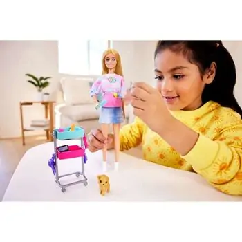 Barbie “Malibu” Stylist Doll With Puppy ბარბის თოჯინა აქსესუარებით, 2 image